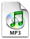 CD- ikon, der viser at her kan man hre et lydklip